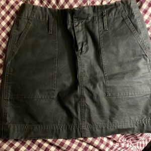 Madewell Waxed Cotton Skirt 0